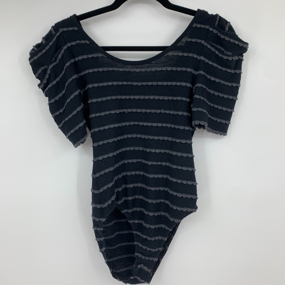 Opening Ceremony XS bodysuit short puffy sleeves
